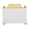 D'Dass White Sheesham and Mdf Wooden Temple For Pooja In Home and Office