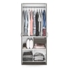 Zoey Engineered Wood 2 Door Wardrobe in Dark Wenge Finish