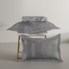 Stoa Paris Super King Size 100% Cotton Bedsheet with 2 Pillow Covers  Size Grey Black
