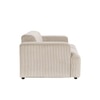 Comforthaven Wood 2 Seater With Upholstery Non Storage Sofa In Beige Colour