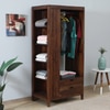Sheesham Wood Open Wardrobe In Provincial Teak Finish