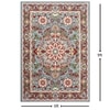 Presto Blue Traditional Hand Tufted Wool Carpet 6X9 Feet