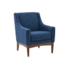 Claudia Boucle Fabric Arm Chair in Blue Colour
