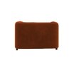 Homro Velvet 1 Seater Sofa in Orange Colour