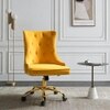 SWEN Fabric Accent Chair in Yellow Colour