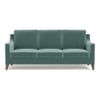 Abbey 3 Seater Fabric Sofa In Dusty Turquoise Velvet Colour