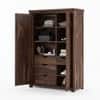 Claire 2 Door Sheesham Wood  Wardrobe In Provincial Teak Finish