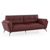 Vetra 3 Seater Leather Sofa In Wine Colour