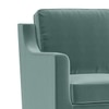 Abbey 2 Seater Fabric Sofa In Dusty Turquoise Velvet Colour
