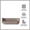 Plushprestige Wood 3 Seater With Upholstery Non Storage Sofa In Grey Colour