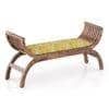 Magnolia Solid Wood Dining Bench In Teak Finish