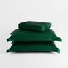 Stoa Paris 300TC UltrSatin Double Bedsheet Set Satin Double Emerald Green