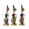Desert Art Metal Handpainted Sardar Musician Showpiece Set of 3