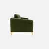 Arab Velvet 3 Seater Sofa Olive Green Color