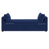 Jedlo Velvet 2 Seater Ottoman Bench with Storage  in Navy Blue Color