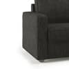 Apollo Compact 1 Seater Fabric Sofa in Graphite Grey Colour