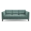 Lewis 3 Seater Fabric Sofa in Dusty Turquoise Velvet Colour