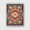 Red Blue Frame Canvas Wall Prints Canvas Wall Prints Set of 1 Multicolor Matte