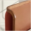 Valerio Duo-Panel Luxe King Size Bed in Antique Rose colour Velvet with Oak wood Frame