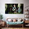 The Castle Decor Lord Ganesha Wall Painting Wooden Framed 27x48 Inch (Style 6)