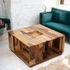 Wayne Sheesham Wood Coffee Table In Natural Rosewood (Semi Gloss)