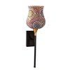 Devansh Metal Electric Wall Light in Black Colour with Multi Shade Count of 1 Light