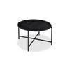 Jody Round Metal Coffee Table In Black Finish