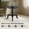 Fiona Solid Wood Side Table in Mahogany Finish