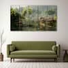 The Castle Decor Kerala Wall Painting Wooden Framed 27x48 Inch (Style 3)