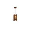 Palisade Brown Solid Wood Single Hanging Light