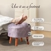 Brick Grey Faux Leather Ottoman Set Of 2