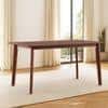 Augusta 6 Seater Dining Table In Dark Walnut Finish