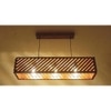 Oblique 36 Centrum Brown Wooden 3 Series Hanging Lamp