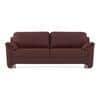 Farina 3 Seater Premium Italian Leather Sofa In Bordeaux