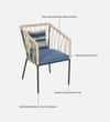Patio Lounge Chair In Black Finish