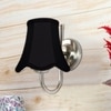 Devansh Steel Wall Mounted Lamp With Black Cotton Shade
