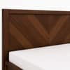 Vanya Solid Wood Compact Queen Bed Hydraulic Storage Provincial Teak Finish Mattress 60 x 72 Inches