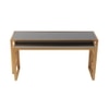 Valentino Black Glass Nesting Coffee Table In Dark Gold Finish