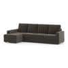 Apollo Sofa (Colour : Smoke, Cushion : Hard, Back Type : High Back, Seating Capacity : Left Aligned 3 Seater + Left Aligned Chaise)