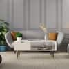 Hexa Engineered Wood Coffee Table With 1 Drawer In Frosty White