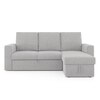 Kowloon Sectional Sofa Cum Bed with Storage in Vapour Grey