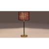 Brown Jute with Metal Gold Table Lamp