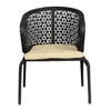 Launceston Wicker Chair In Black Finish