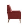Leston Upholstered Fabric Arm Chair in Copper