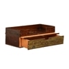 D'Dass Copper Wooden Shelf Style Temple For Pooja In Home and Office