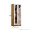 Hexa Multipurpose Storage Rack in Giant Wood and Frosty White