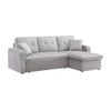 Drake Solid Wood Sofa cum Bed in Grey