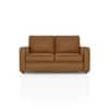 Apollo Compact High Back 2 Seater  Fabric Sofa In Ochre velvet Colour