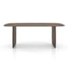 Zen Rectangular Solid Wood 6 Seater Dining Table In Danish Walnut Finish