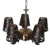 Devansh Metal Wall Mounted Lamp With Beige Jute Shade